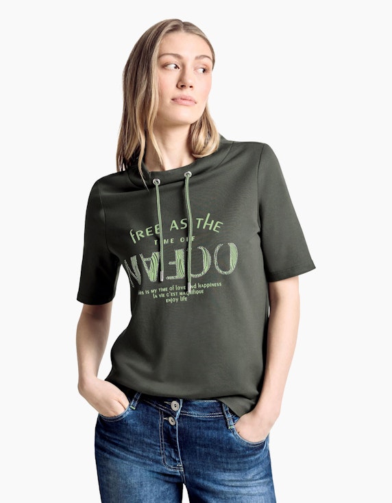 CECIL T-Shirt mit Wording | ADLER Mode Onlineshop