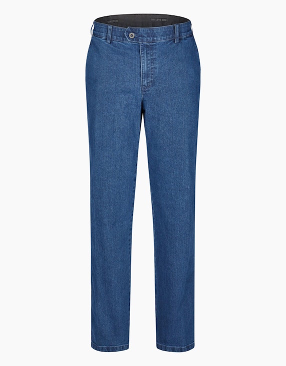 Bexleys man Jeans Hose Baumwolle mit Stretch-Anteil, Regular Fit, mit Dehnbund in Mediumstone | ADLER Mode Onlineshop