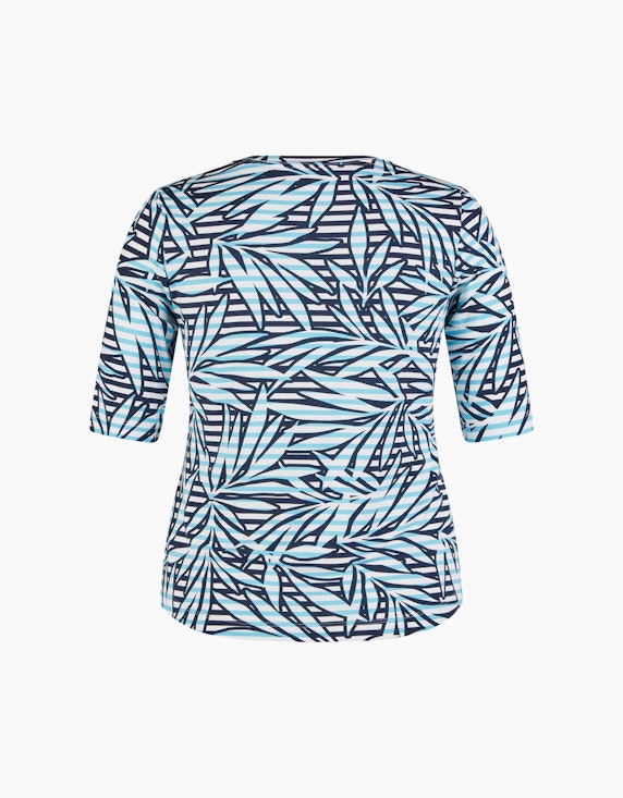 Rabe Shirt mit Streifen und Blätter-Print | ADLER Mode Onlineshop