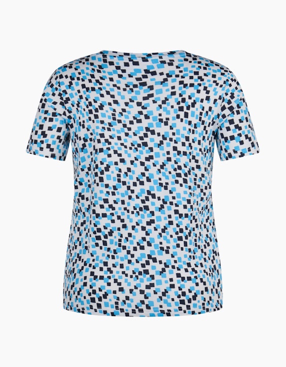 Steilmann Edition Rundhals T-Shirt mit Alloverprint | ADLER Mode Onlineshop