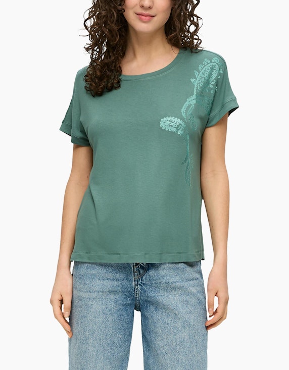 s.Oliver T-Shirt mit Pailletten | ADLER Mode Onlineshop