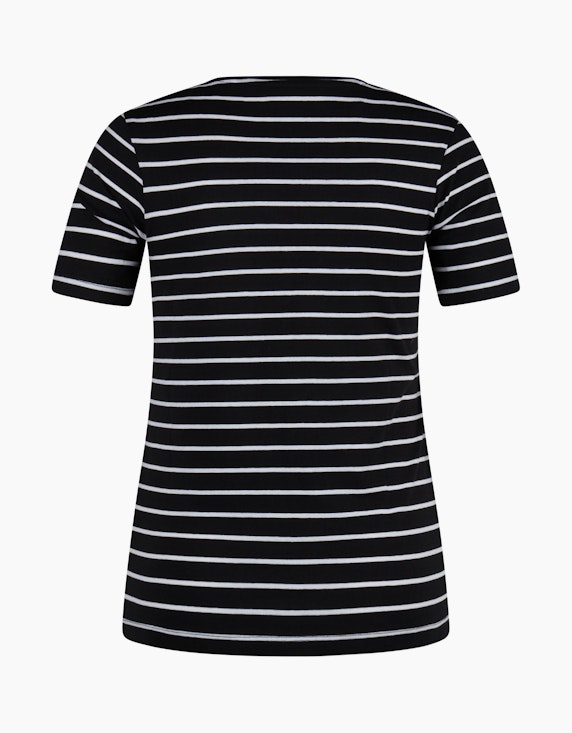 Steilmann Edition Streifen T-Shirt mit Herzchen-Print | ADLER Mode Onlineshop