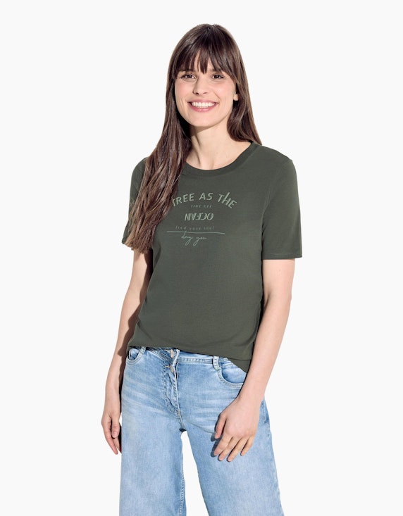 CECIL Wording T-Shirt | ADLER Mode Onlineshop