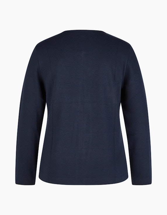 Steilmann Edition Unifarbenes Shirtjacke mit Ottoman-Struktur | ADLER Mode Onlineshop