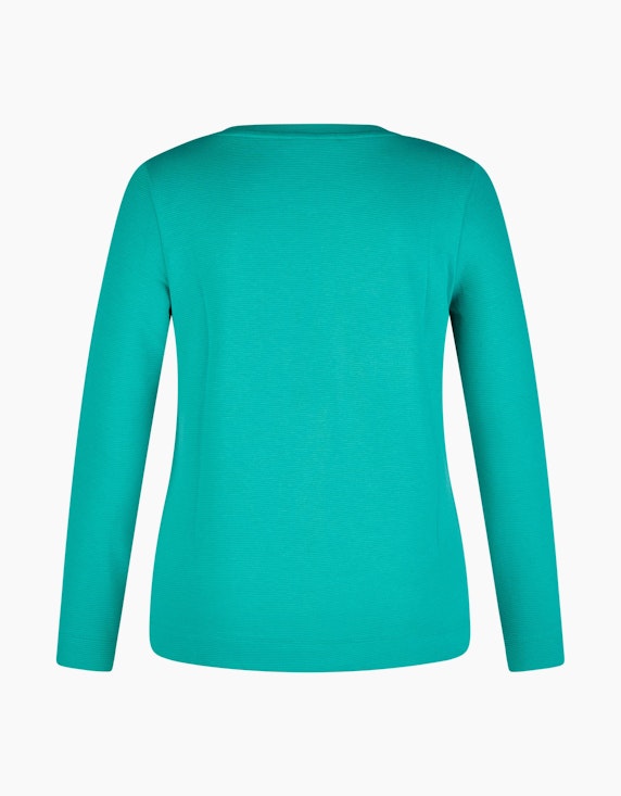 Steilmann Edition Unifarbenes Shirt mit Ottoman-Struktur | ADLER Mode Onlineshop