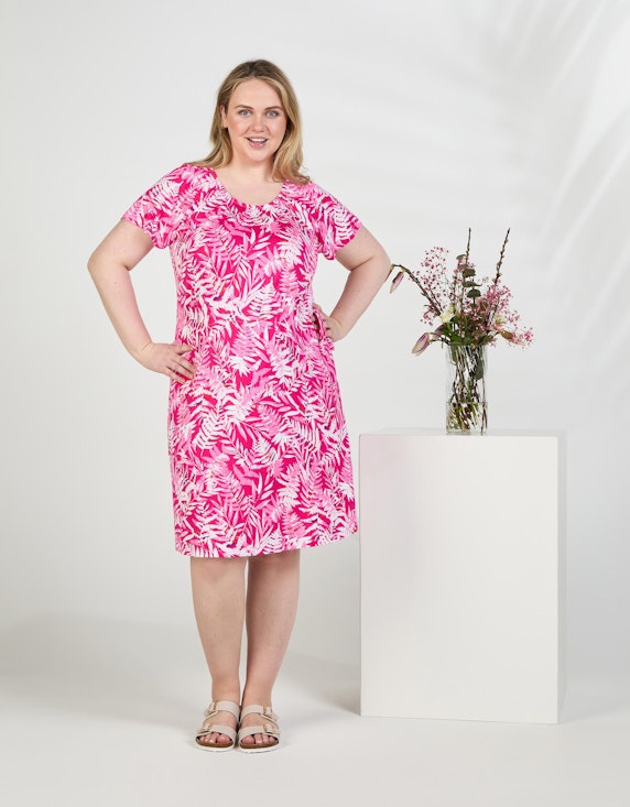 Thea Jersey-Kleid mit 1/2 Flügelärmeln | ADLER Mode Onlineshop