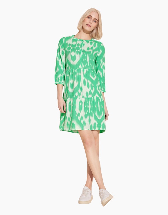 Street One Leinen Kleid mit Print | ADLER Mode Onlineshop