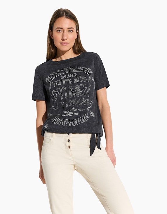 CECIL T-Shirt mit Print und Deko | ADLER Mode Onlineshop