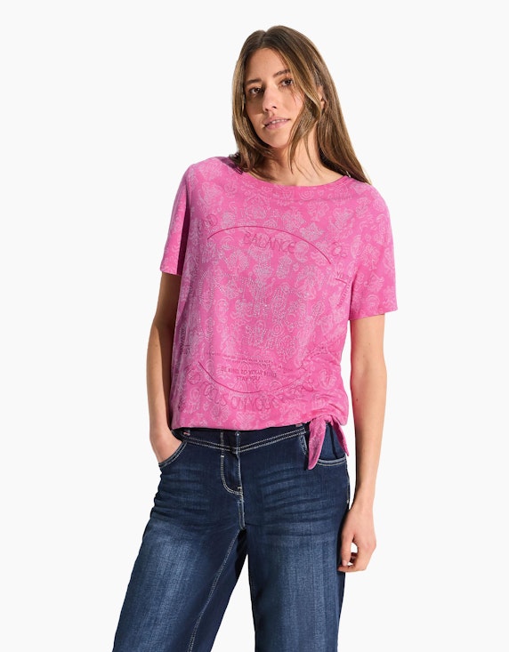 CECIL T-Shirt mit Print und Deko | ADLER Mode Onlineshop