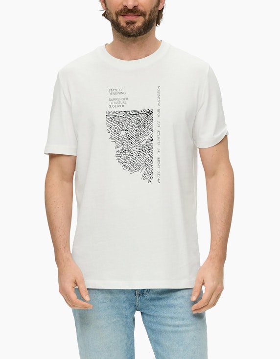 s.Oliver T-Shirt mit Grafik-Print | ADLER Mode Onlineshop