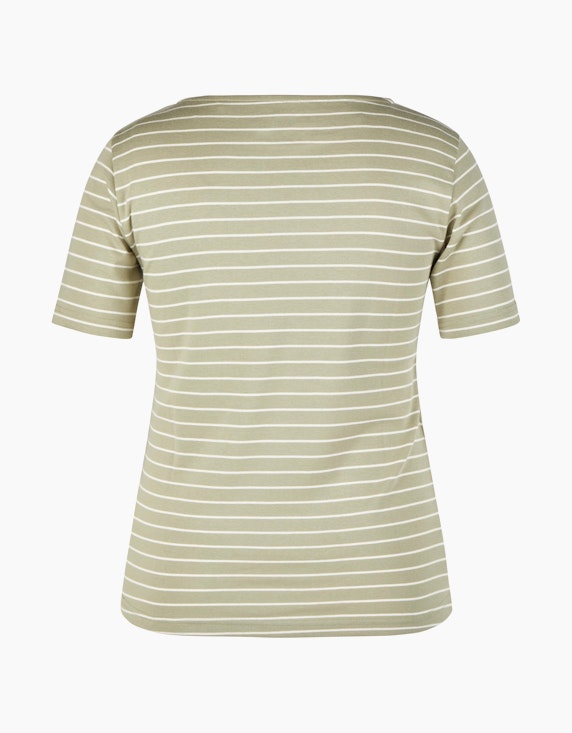Steilmann Edition Gestreiftes Rundhals T-Shirt | ADLER Mode Onlineshop