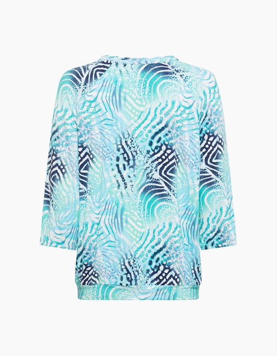 Olsen Blusenartige Shirt mit Allover-Print | ADLER Mode Onlineshop