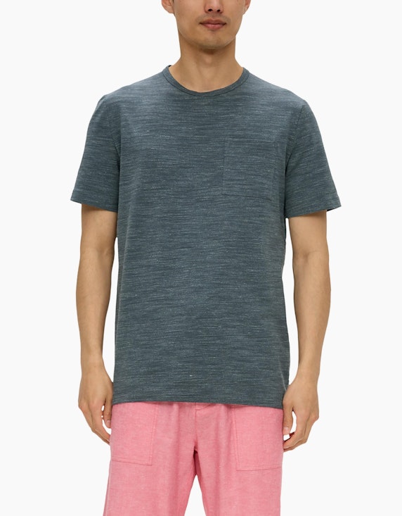 s.Oliver T-Shirt mit Flammgarn-Struktur | ADLER Mode Onlineshop