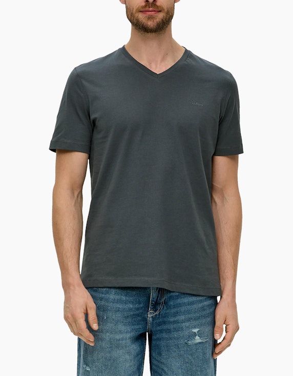 s.Oliver V-Ausschnitt T-Shirt | ADLER Mode Onlineshop