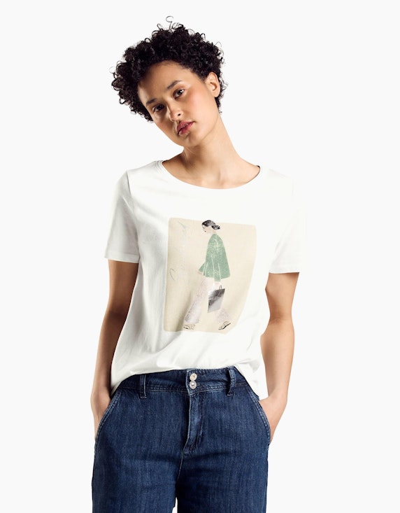 Street One T-Shirt mit Lady Partprint | ADLER Mode Onlineshop