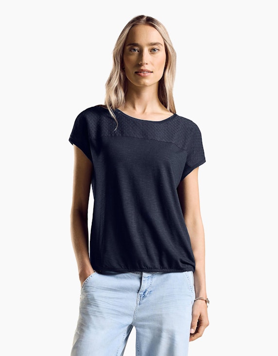 Street One T-Shirt mit Spitze | ADLER Mode Onlineshop